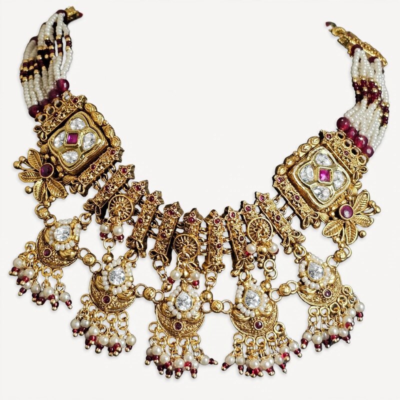 Jonaki Necklace Set – JHS 6000