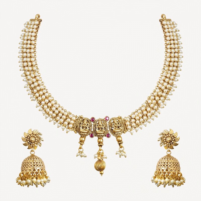 Jonaki Necklace Set – JHS 6040